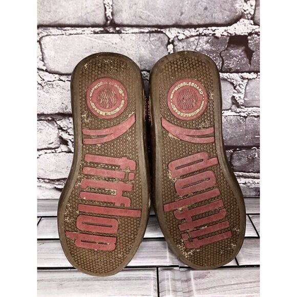 FitFlop Supertone Blaze Red Leather Comfort Sneakers Shoes 114-002 Women Sz 5M - Picture 12 of 16